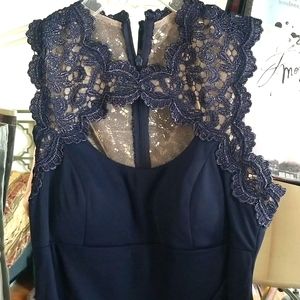 Xscape Beaded and Embroidered Formal Gown